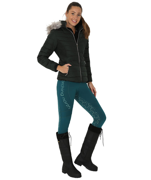 OUTLET: THERMO Technical Riding Tights - Teal/Green 2020