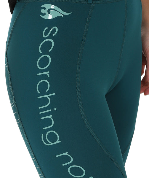 OUTLET: THERMO Technical Riding Tights - Teal/Green 2020