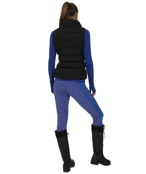 OUTLET: THERMO Technical Riding Tights - Royal Blue/Orange 2020