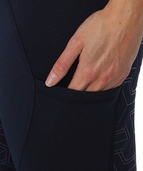 OUTLET: THERMO Technical Riding Tights - Navy/Purple 2020