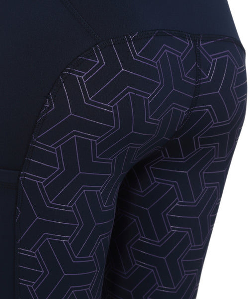 OUTLET: THERMO Technical Riding Tights - Navy/Purple 2020