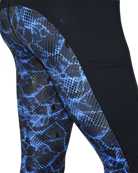 VIVID Riding Leggings - Blue Marble