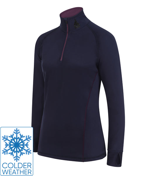 THERMO - Cool weather base layer - Navy/Purple