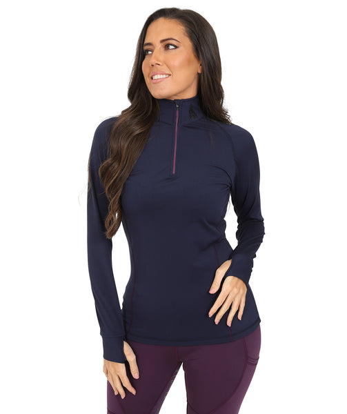 THERMO - Cool weather base layer - Navy/Purple