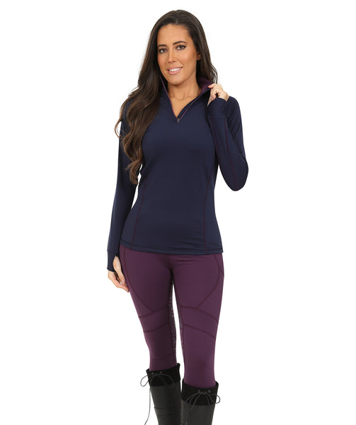 THERMO - Cool weather base layer - Navy/Purple