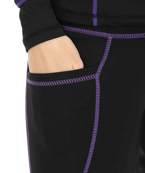 Superhackers - All Season/Silicone Knee Black/Purple
