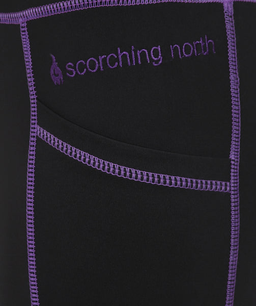 Superhackers - All Season/Silicone Knee Black/Purple