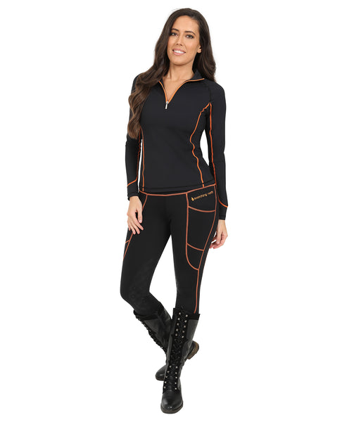 Superhackers - All Season/Silicone Knee Black/Orange