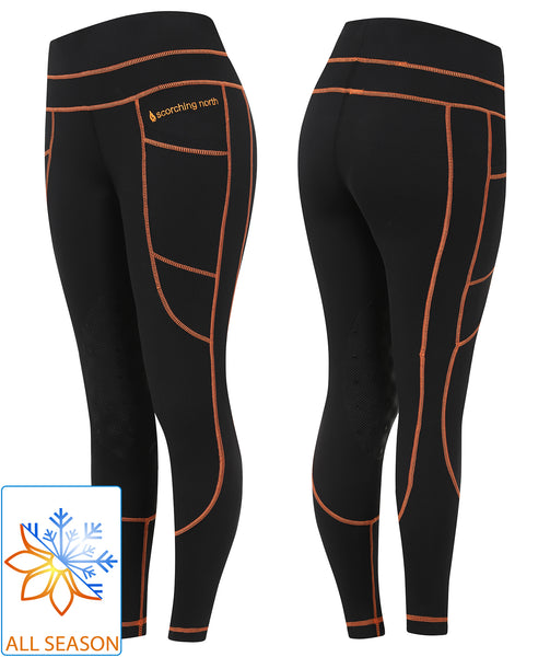 Superhackers - All Season/Silicone Knee Black/Orange