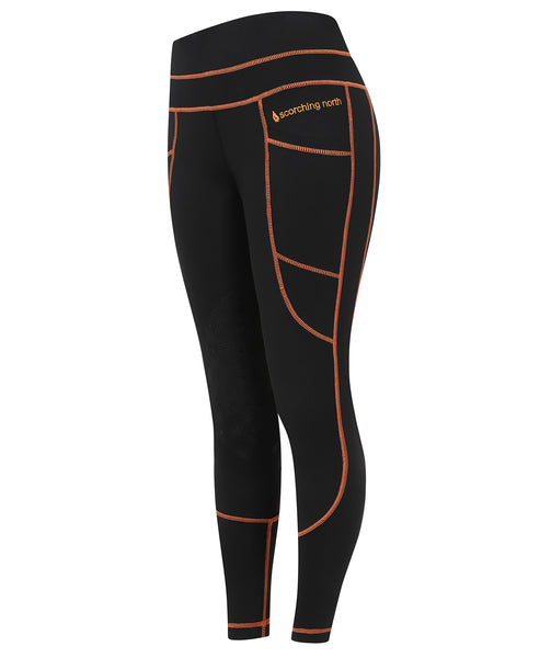 Superhackers - All Season/Silicone Knee Black/Orange