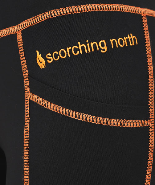 Superhackers - All Season/Silicone Knee Black/Orange