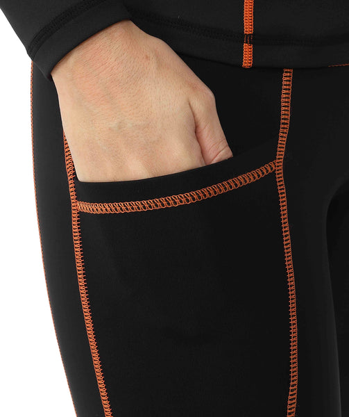 Superhackers - All Season/Silicone Knee Black/Orange