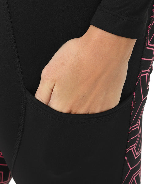THERMO Technical Riding Tights - Black/Pink