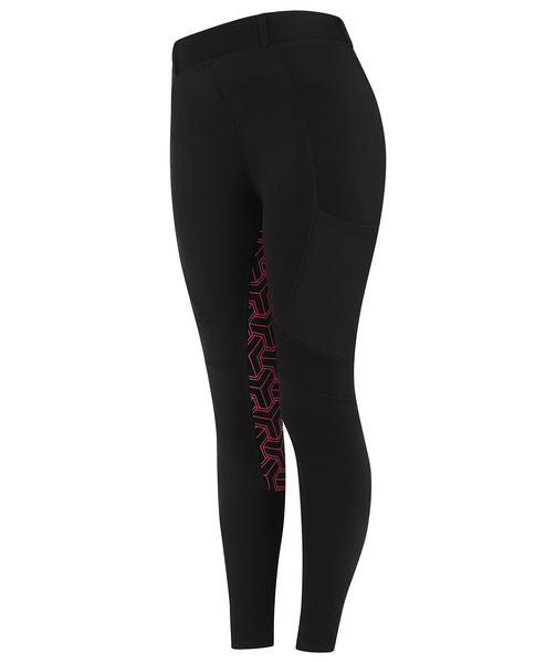 THERMO Technical Riding Tights - Black/Pink