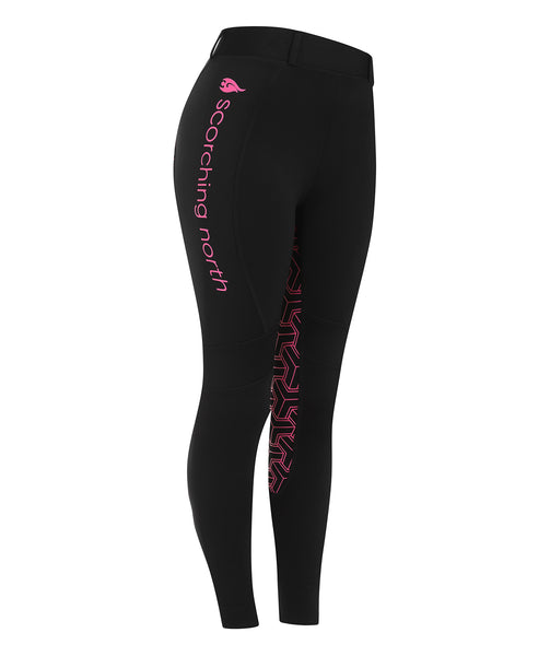 THERMO Technical Riding Tights - Black/Pink