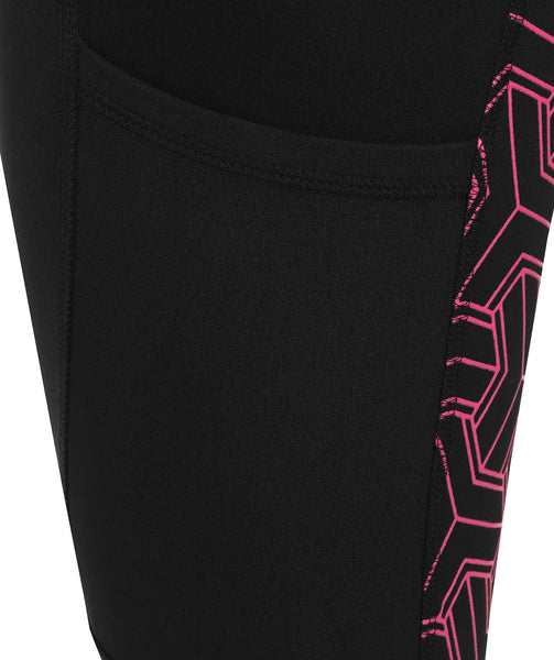 THERMO Technical Riding Tights - Black/Pink