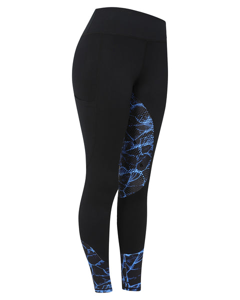 VIVID Riding Leggings - Blue Marble
