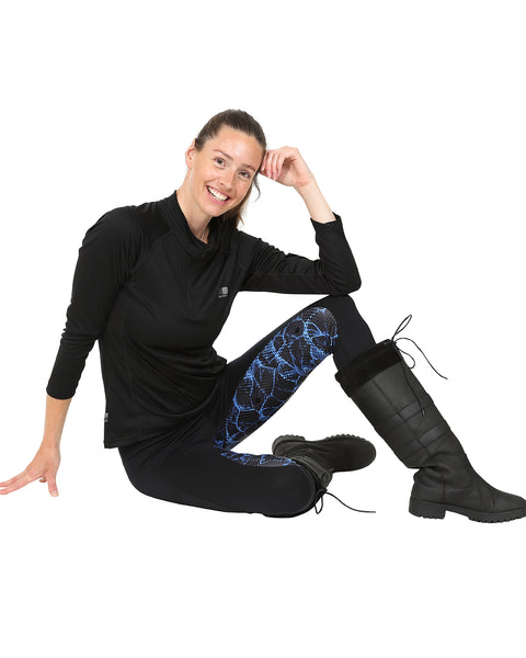 VIVID Riding Leggings - Blue Marble