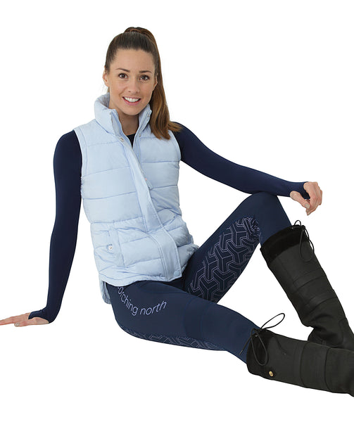 OUTLET: THERMO Technical Riding Tights - Blue/Lavender 2020
