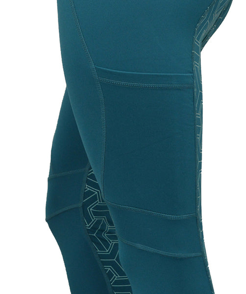 OUTLET: THERMO Technical Riding Tights - Teal/Green 2020