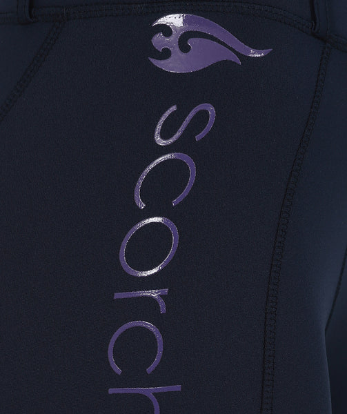 THERMO Technical Riding Tights - Navy/Purple