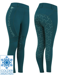 THERMO Technical Riding Tights - Teal/Green