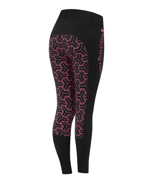 THERMO Technical Riding Tights - Black/Pink